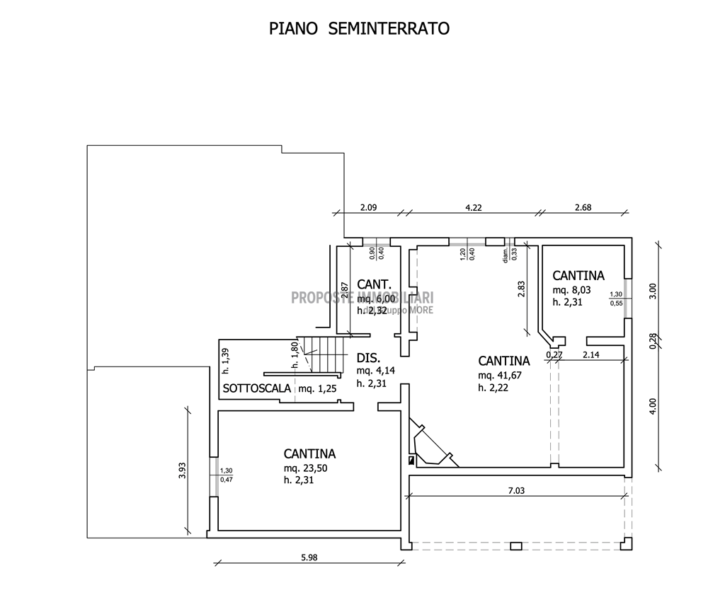 PLANIMETRA CANTINE E TAVERNA